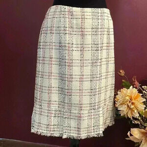 Worthington Women’s 14 Acrylic Lined Fringe Pencil Skirt